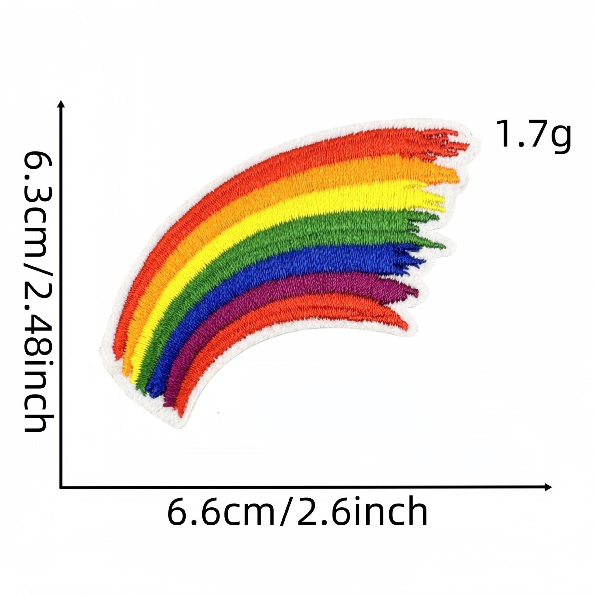 Wholesale Rainbow Embroidered patch FS